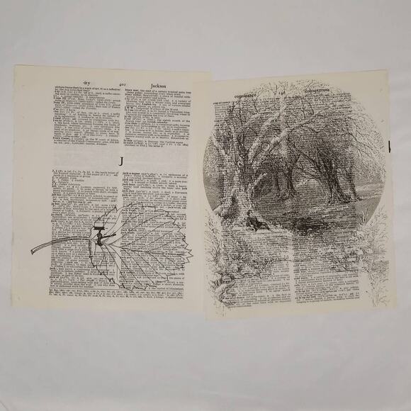 Tree Vintage Dictionary Prints, Flora Prints, Book Page Prints, Nature Decor - Picture 6 of 9